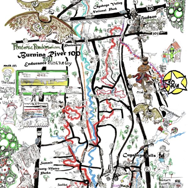 Burning River 100 (OH) - Ruff Guide Map
