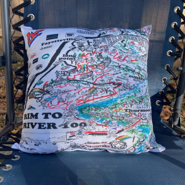 Rim to River 100 (R2R) - "Ruff Nite" Pillow
