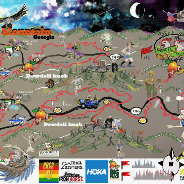 Pine Mountain Trail Race Ruff Guide Map