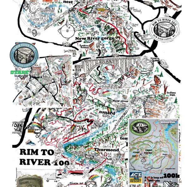 New River Gorge (NRG) Trifecta - Ruff Guide Map